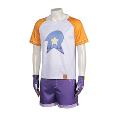 Roco Kingdom (2026) Player Male White Purple Shorts Set Outfits Cosplay Costume