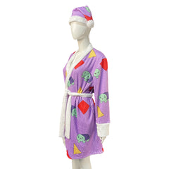Rumi Purple Turtle Bathrobe Hat Set Sleepwear Outfits Cosplay Costume