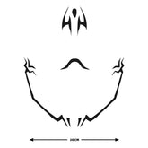 Ryomen Sukuna Black Face Tattoo Stickers Cosplay Accessories Halloween Props