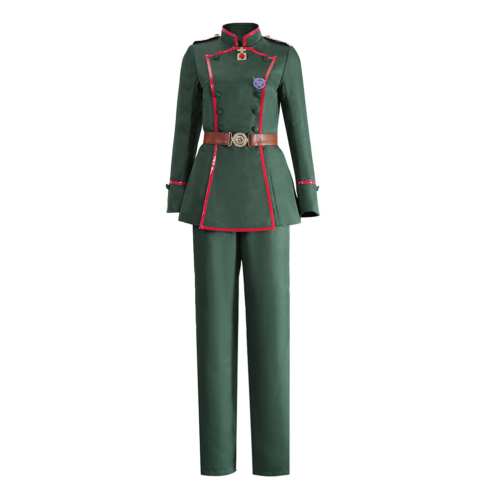 Saga Of Tanya The Evil (2026) Tanya Von Degurechaff Green Military Uniform Outfits Cosplay Costume
