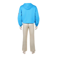 Sakamoto Days (2026) Shin Asakura Blue Hoodie Set Outfits Cosplay Costume