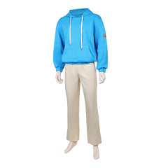 Sakamoto Days (2026) Shin Asakura Blue Hoodie Set Outfits Cosplay Costume