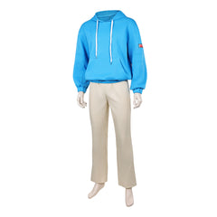 Sakamoto Days (2026) Shin Asakura Blue Hoodie Set Outfits Cosplay Costume
