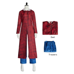 Saw XI (2025) Amanda Red Coat Jacket Set Outfits Halloween Horror Cosplay Costume