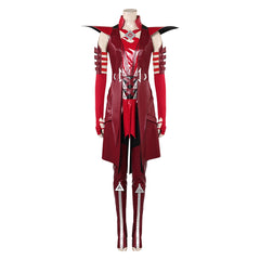Scarlet Witch Wanda Maximoff Red Dress Outfits Cosplay Costume