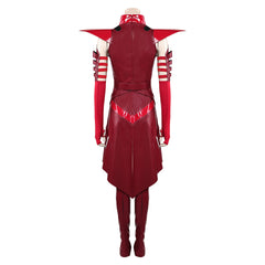 Scarlet Witch Wanda Maximoff Red Dress Outfits Cosplay Costume