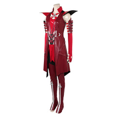 Scarlet Witch Wanda Maximoff Red Dress Outfits Cosplay Costume