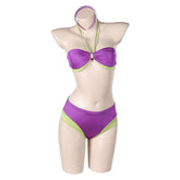 Scooby Doo Daphne Purple Swimsuit Outfits Cosplay Costume Carnival Suit