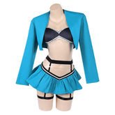 Sexy Lingerie For Women Blue Black Set Outfits Cosplay Costume Carnival Party Suit