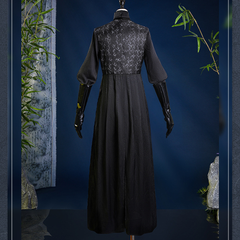 Where Winds Meet (2025) San Geng Tian Sect Red Set Wuxia Hanfu Outfits Cosplay Costume