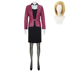 Silent Hill 2 Remake Maria Red Jacket Set Outfits Halloween Cosplay Costume