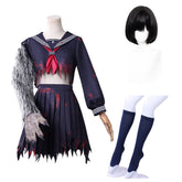 Silent Hill F (2025) Shimizu Hinako Damaged Uniform Set Outfits Horror Cosplay Costume
