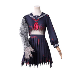 Silent Hill F (2025) Shimizu Hinako Damaged Uniform Set Outfits Horror Cosplay Costume