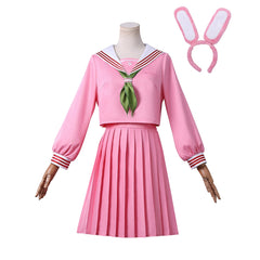 Silent Hill F (2025) Shimizu Hinako Pink Rabbit School Uniform Set Outfits Cosplay Costume