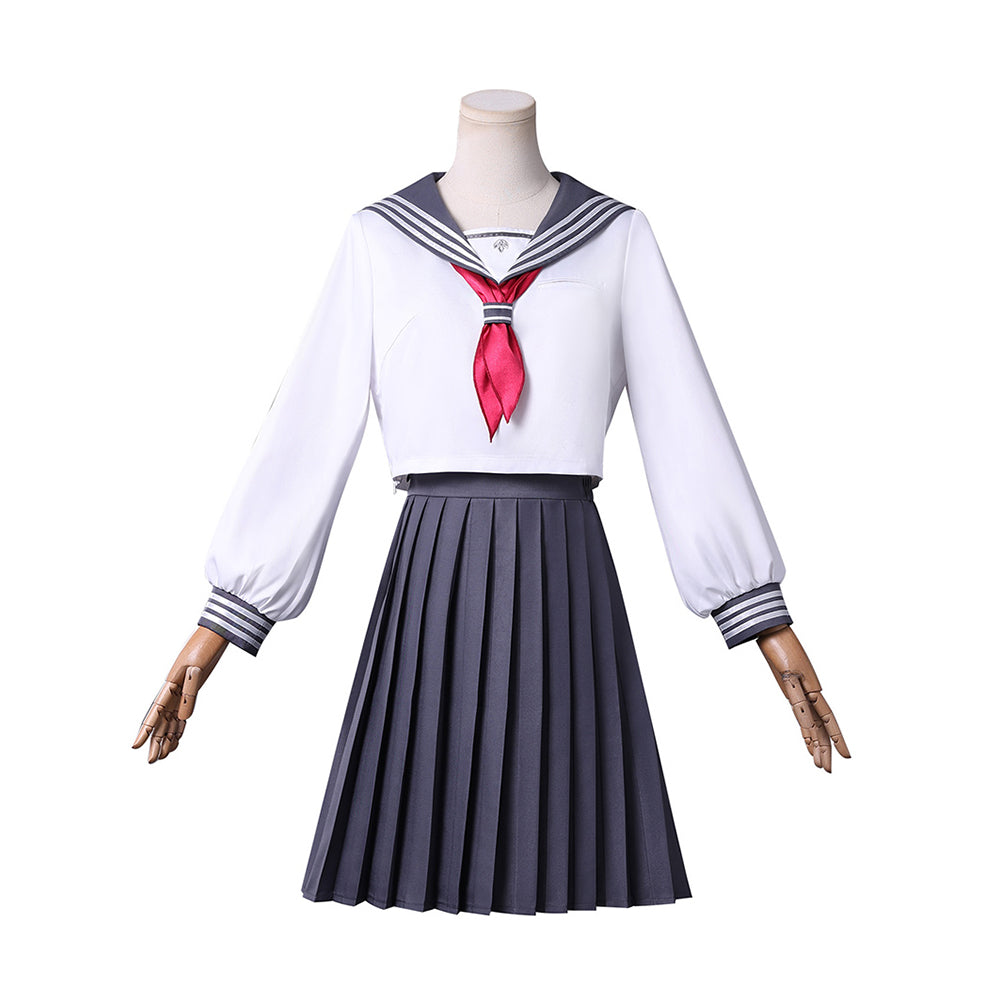 Silent Hill F (2025) Shimizu Hinako White Sailor School Uniform Set Outfits Cosplay Costume