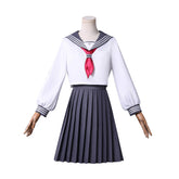 Silent Hill F (2025) Shimizu Hinako White Sailor School Uniform Set Outfits Cosplay Costume