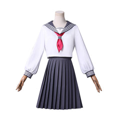 Silent Hill F (2025) Shimizu Hinako White Sailor School Uniform Set Outfits Cosplay Costume