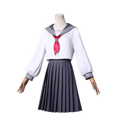 Silent Hill F (2025) Shimizu Hinako White Sailor School Uniform Set Outfits Cosplay Costume