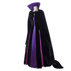 Sleeping Beauty Maleficent Black Purple Dress Set Outfits Halloween Cosplay Costume