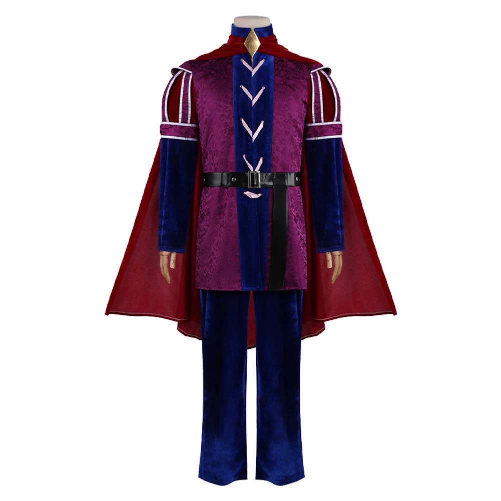 Sleeping Beauty Prince Phillip Purple Blue Set Outfits Cosplay Costume Halloween Suit