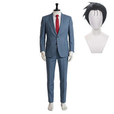 Smoking Behind The Supermarket With You (2026) Sasaki Blue Suit Set Outfits Cosplay Costume