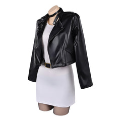 Smoking Behind The Supermarket With You (2026) Yamada Black Jacket Set Outfits Cosplay Costume