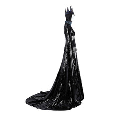 Snow White (2025) Evil Queen Black Long Dress Set Outfits Cosplay Costume