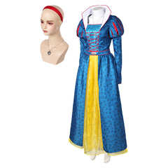 Snow White (2025) Princess Blue Dress Yellow Skirt Set Outfits Cosplay Costume