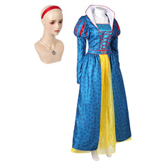 Snow White (2025) Princess Blue Dress Yellow Skirt Set Outfits Cosplay Costume