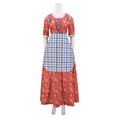 Snow White (2025) Princess Red Patterned Dress Set Outfits Cosplay Costume