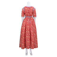 Snow White (2025) Princess Red Patterned Dress Set Outfits Cosplay Costume