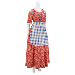 Snow White (2025) Princess Red Patterned Dress Set Outfits Cosplay Costume