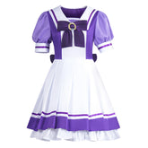 Special Week Purple White Tracen Academy Uniform Dress Outfits Cosplay Costume