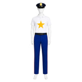 SpongeBob SquarePants Incidental 118 Police Fish White Blue Set Outfits Cosplay Costume