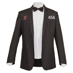 Squid Game 3 (2025) Seong Gi-hun Player 456 Black Suit Top Outfits Cosplay Costume