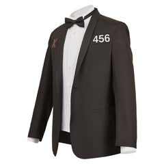 Squid Game 3 (2025) Seong Gi-hun Player 456 Black Suit Top Outfits Cosplay Costume