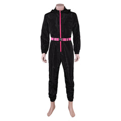 Squid Game Season 2 (2024) Guards Black Uniform Jumpsuit Outfits Cosplay Costume