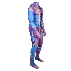 Star Platinum Purple Jumpsuit Outfits  Cosplay Costume Carnival Suit