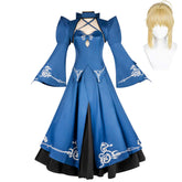 Fate/Stay Night Saber Alter Altria Pendragon Blue Skirt Outfits Cosplay Costume