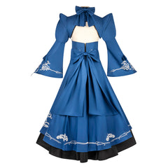Fate/Stay Night Saber Alter Altria Pendragon Blue Skirt Outfits Cosplay Costume