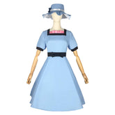 Steins Gate Mayuri Shiina Blue Dress Hat Set Outfits Cosplay Costume