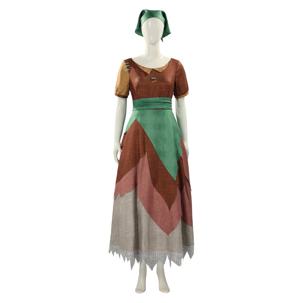 Steps (2026) Margot Brown Green Dress Set Outfits Cosplay Costume