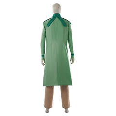 Steven Steel Green Coat Pants Set Outfits Cosplay Costume Halloween Suit
