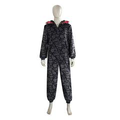 Stranger Things (2025) Demogorgon Gray Jumpsuit Onesie Halloween Cosplay Costume