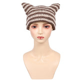 Stranger Things (2025) Eleven 11 Jane Hopper Brown Cat Ear Hat Cosplay Accessories Props