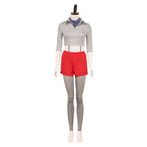 Stranger Things (2025) Eleven 11 Jane Hopper Gray Red Set Outfits Cosplay Costume