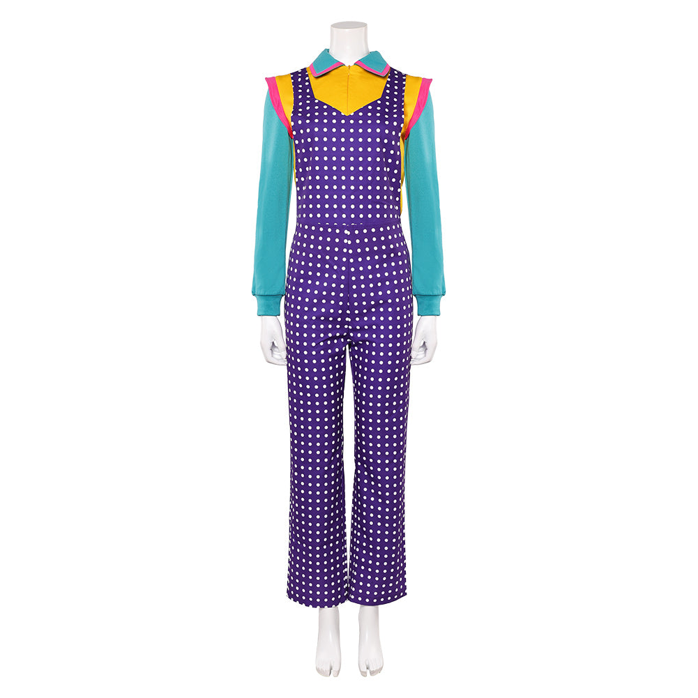 Stranger Things (2025) Holly Wheeler Purple Overalls Set Outfits Cosplay Costume