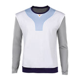 Stranger Things (2025) Lucas Sinclair White Gray Shirt Outfits Cosplay Costume