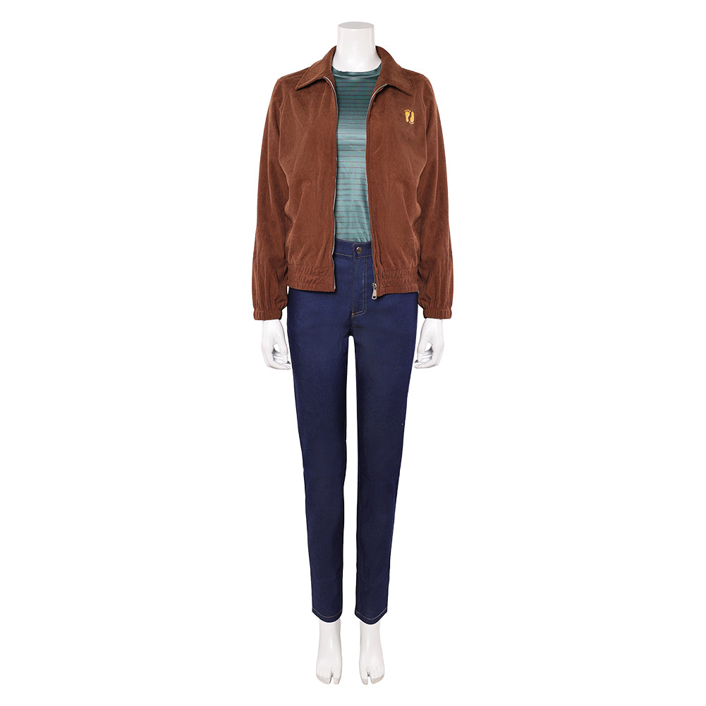 Stranger Things (2025) Max Mayfield Brown Blue Set Outfits Cosplay Costume