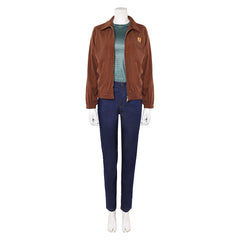 Stranger Things (2025) Max Mayfield Brown Blue Set Outfits Cosplay Costume